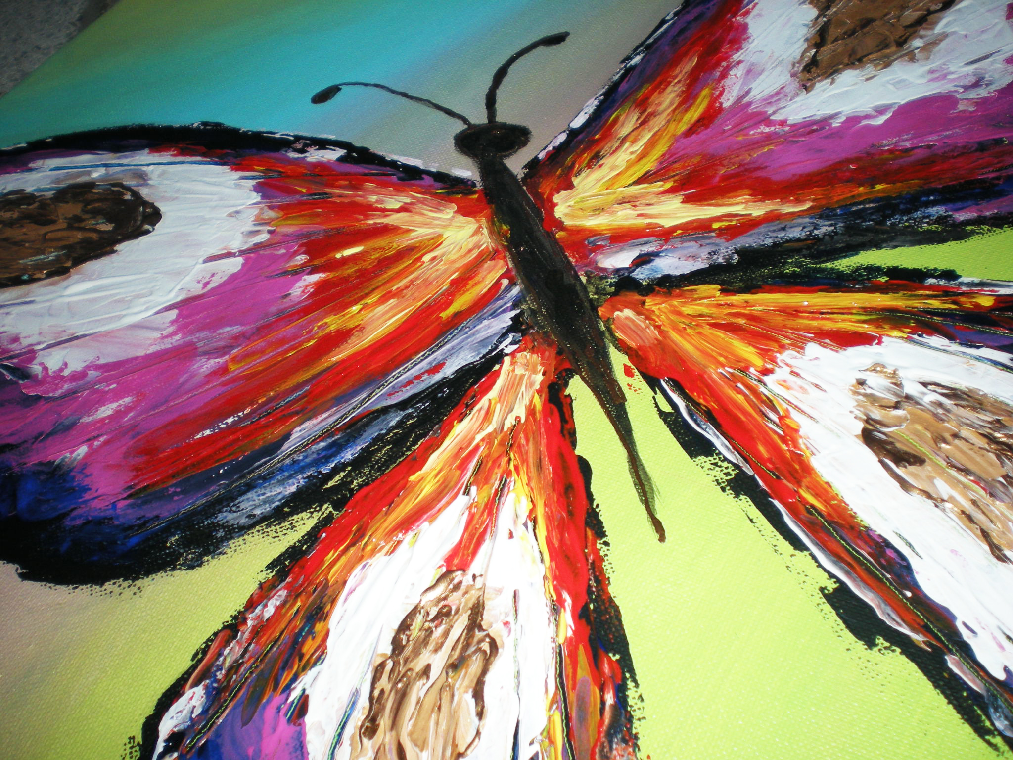 Detail obrazu motýľa
