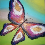 Maľovaný obraz - motýľ